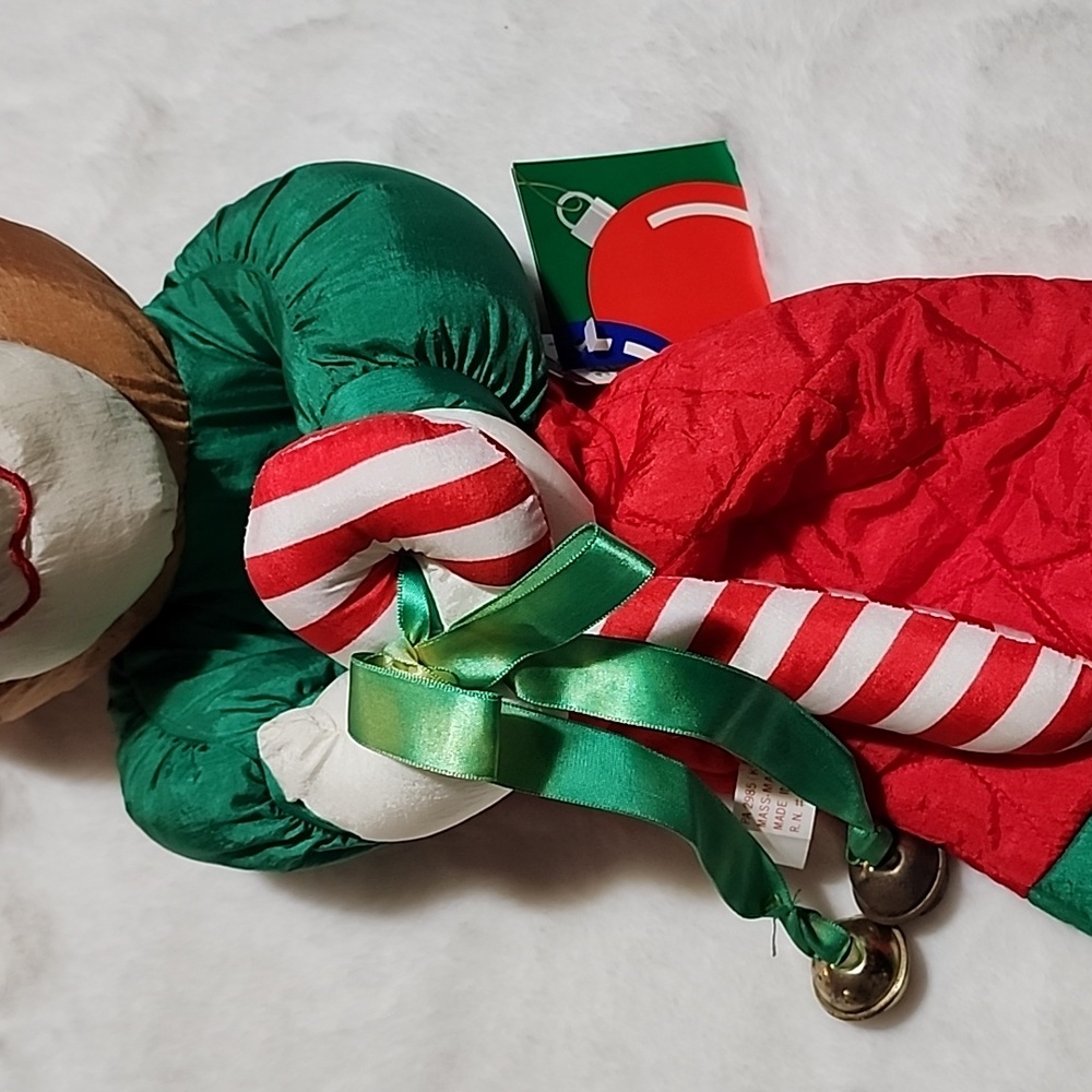 CHRISTMAS STOCKING  TEDDY BEAR 🧸 🐻  WITH JINGLE BELLS 🔔. - Picture 3 of 9